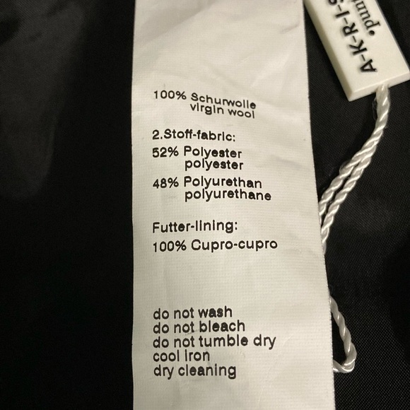 NWT Akris Punto Mixed Media Vegan Leather Panel Plaid Wool Dress - Sz 12 - Picture 7 of 9